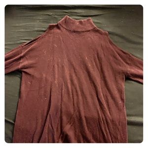 Cut-out shoulder sweater